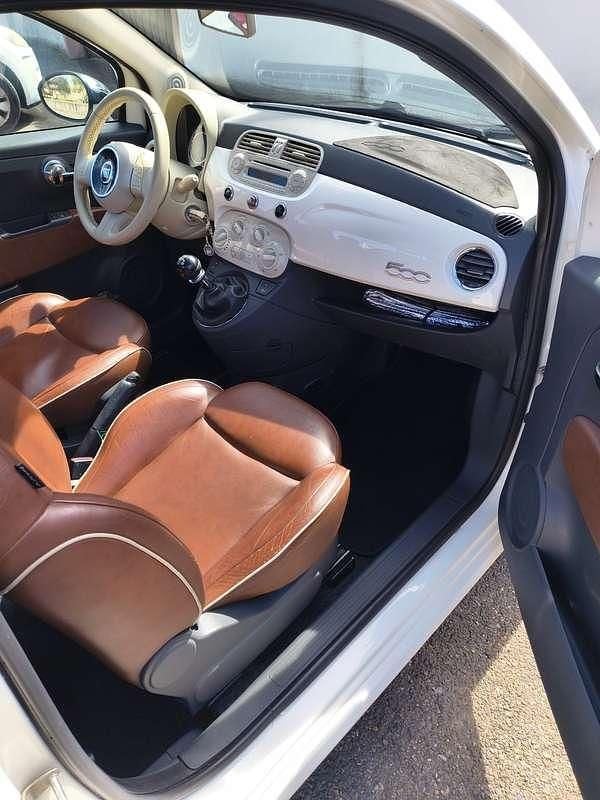 Usata Fiat 500 Lounge 69 CV (50 kW) 2010 Bianco Utilitaria