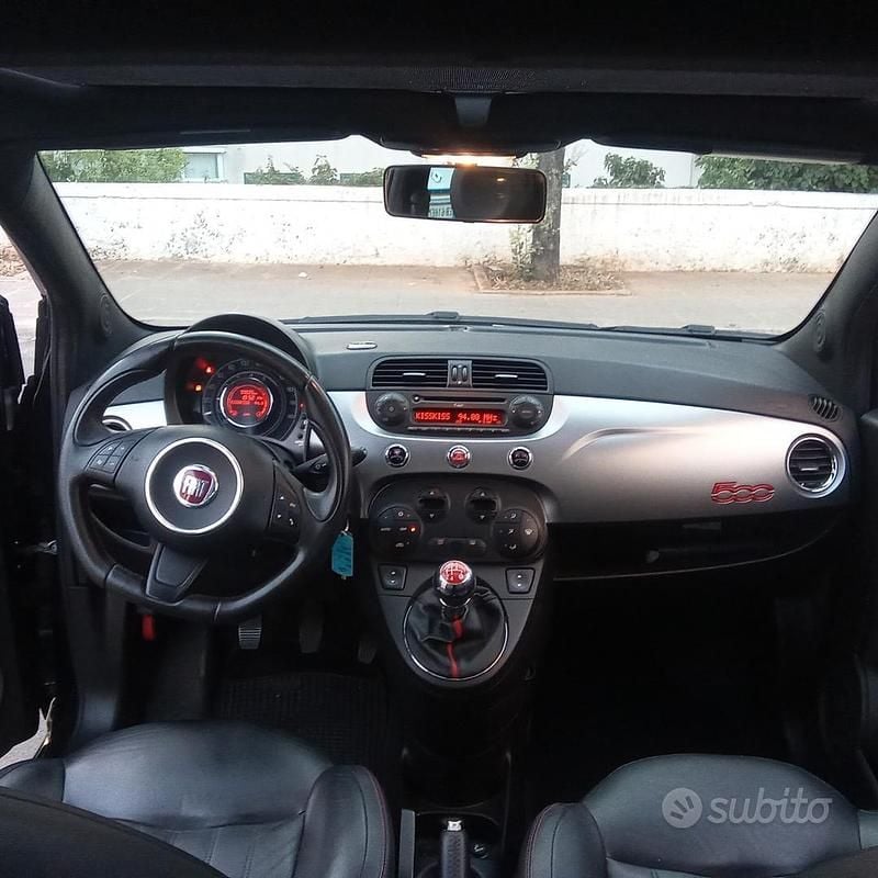 Usata Fiat 500S Lounge 69 CV (50 kW) 2013 Nero Utilitaria