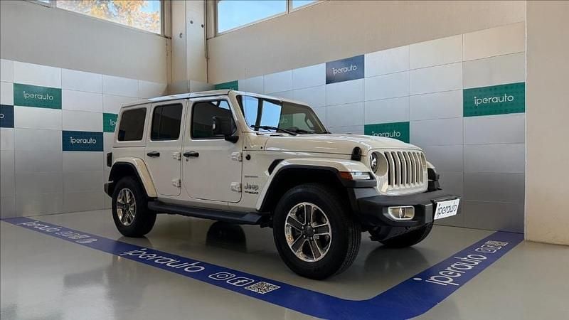 Usata Jeep Wrangler Unlimited Sahara 272 CV (200 kW) 2021 Bianco SUV