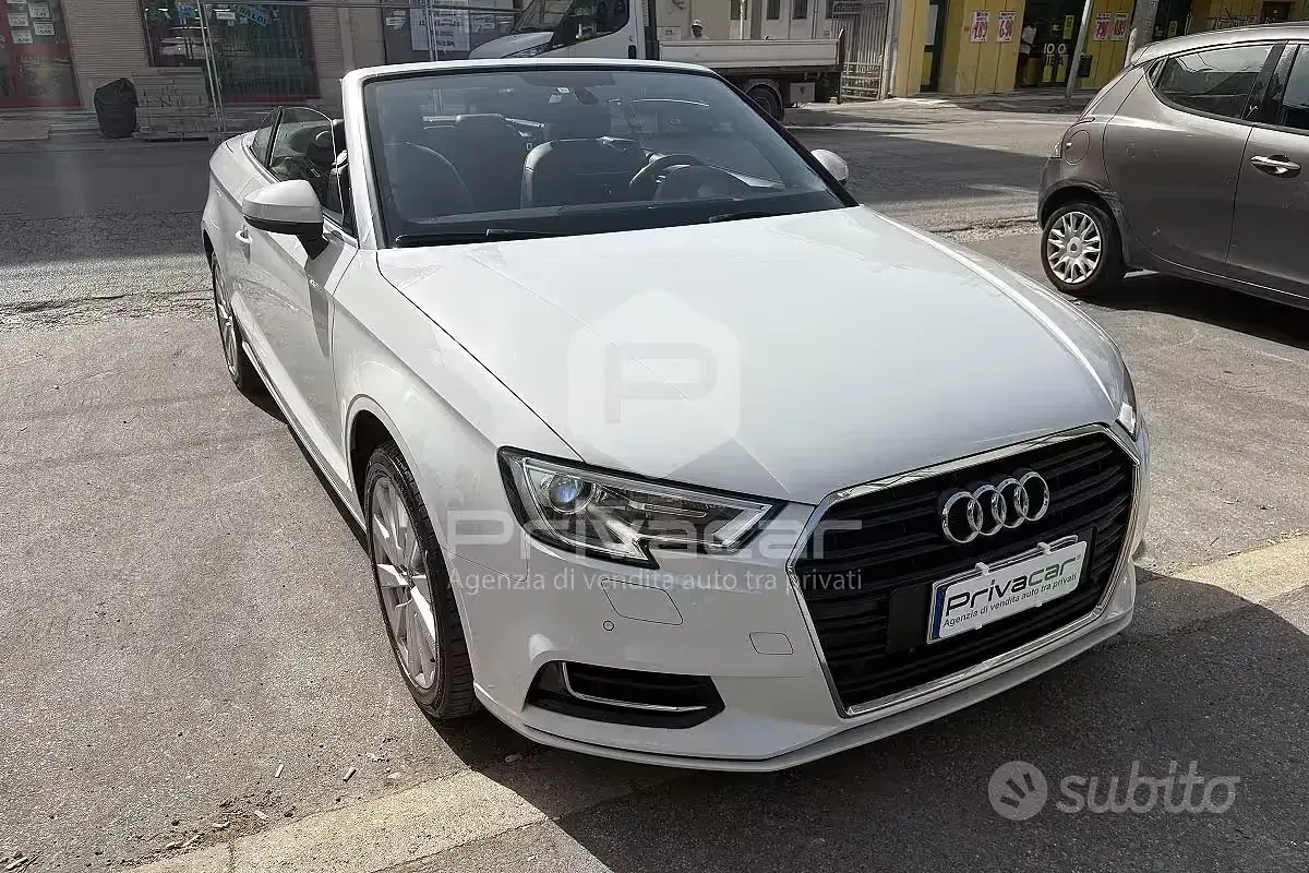 Usata Audi A3 Cabriolet Design 116 CV (85 kW) 2018 Bianco Cabrio