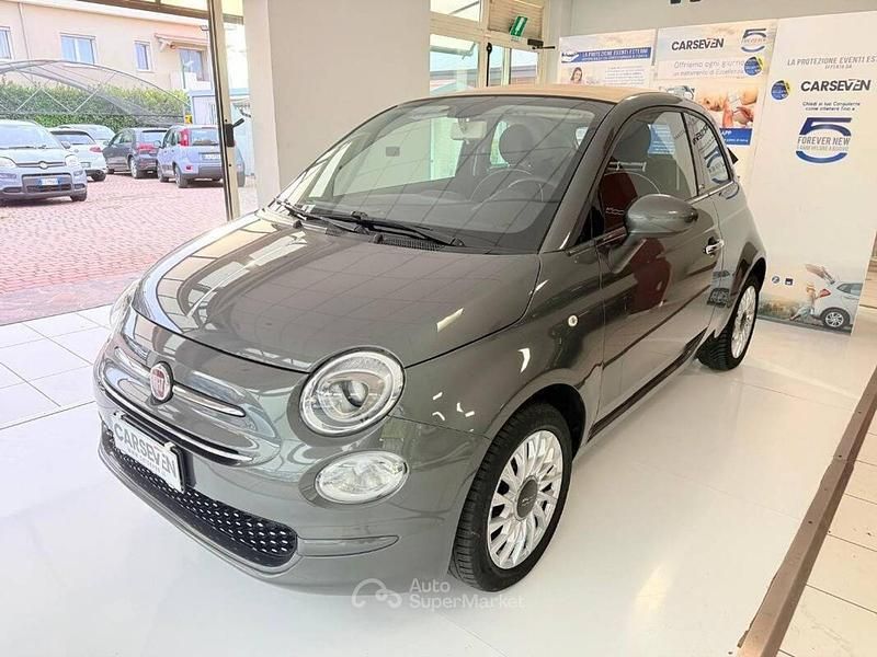 Usata Fiat 500 Lounge 69 CV (50 kW) 2019 Gray Cabrio