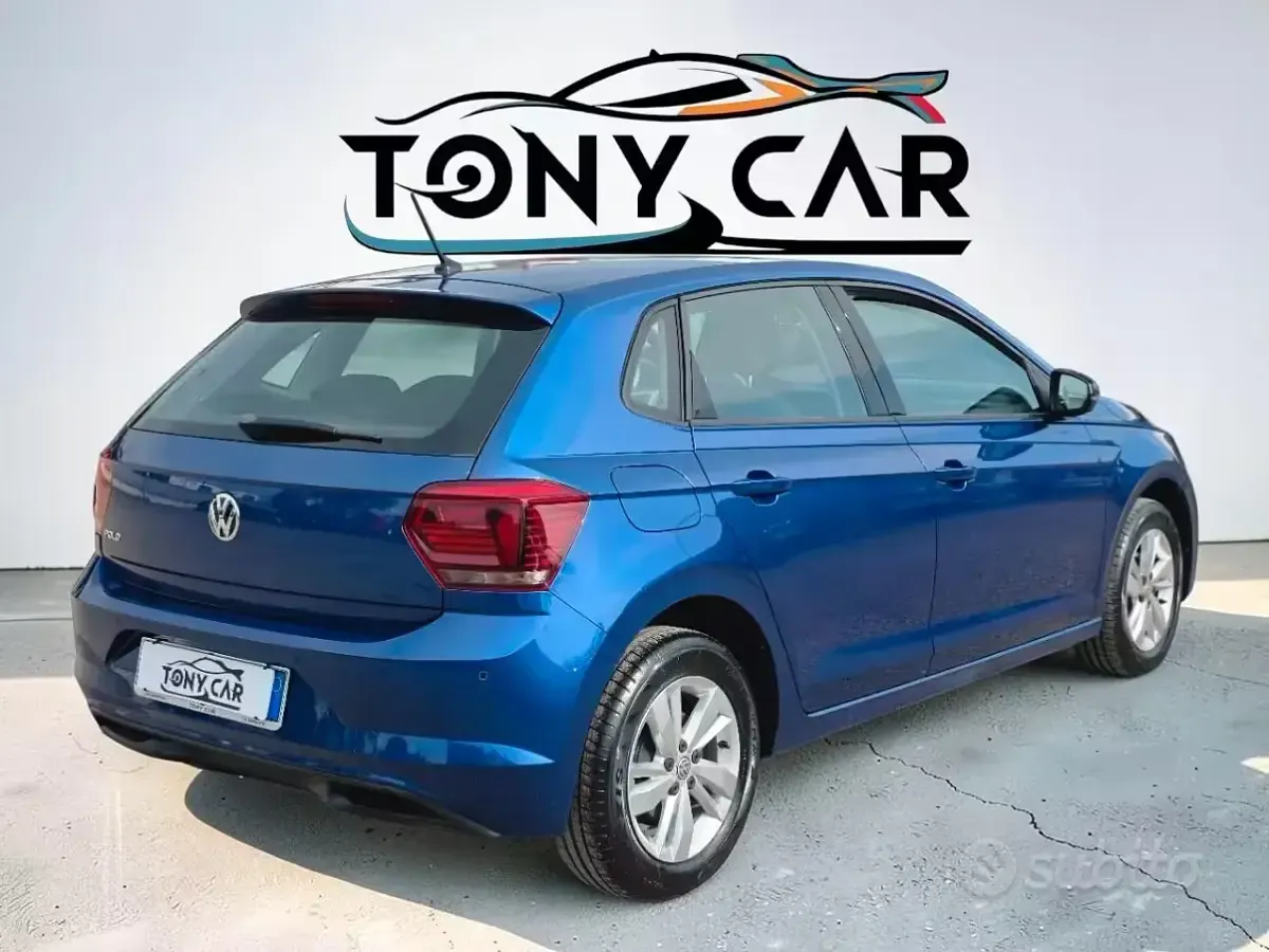 Usata VW Polo 95 CV (69 kW) 2019 Blu/azzurro Utilitaria