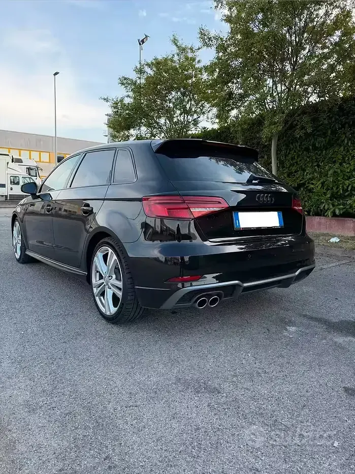 Usata Audi A3 Sportback S-Line 150 CV (110 kW) 2019 Nero Utilitaria