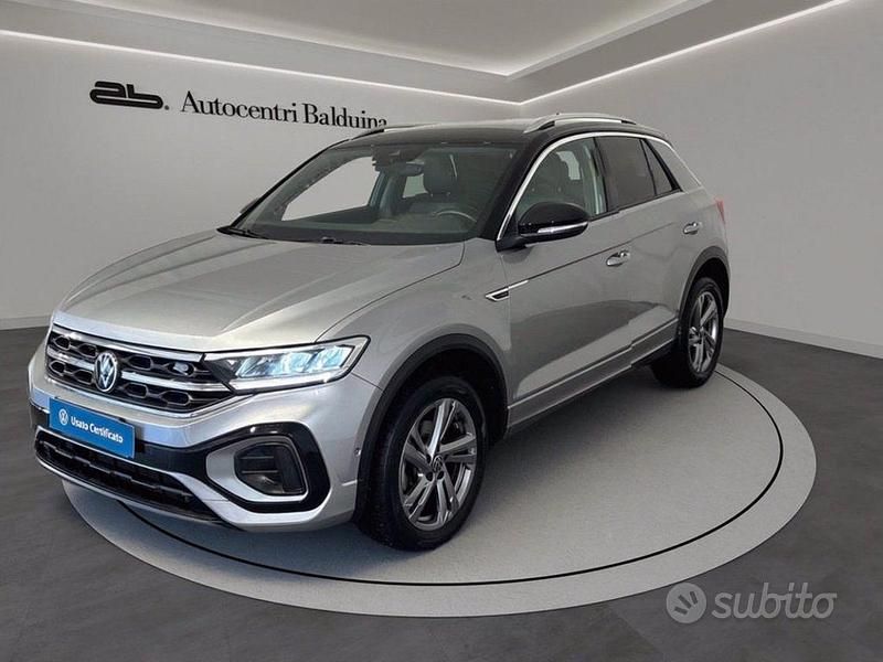 Usata VW T-Roc R-line 150 CV (110 kW) 2022 Pyrit silver met/tetto nero me SUV