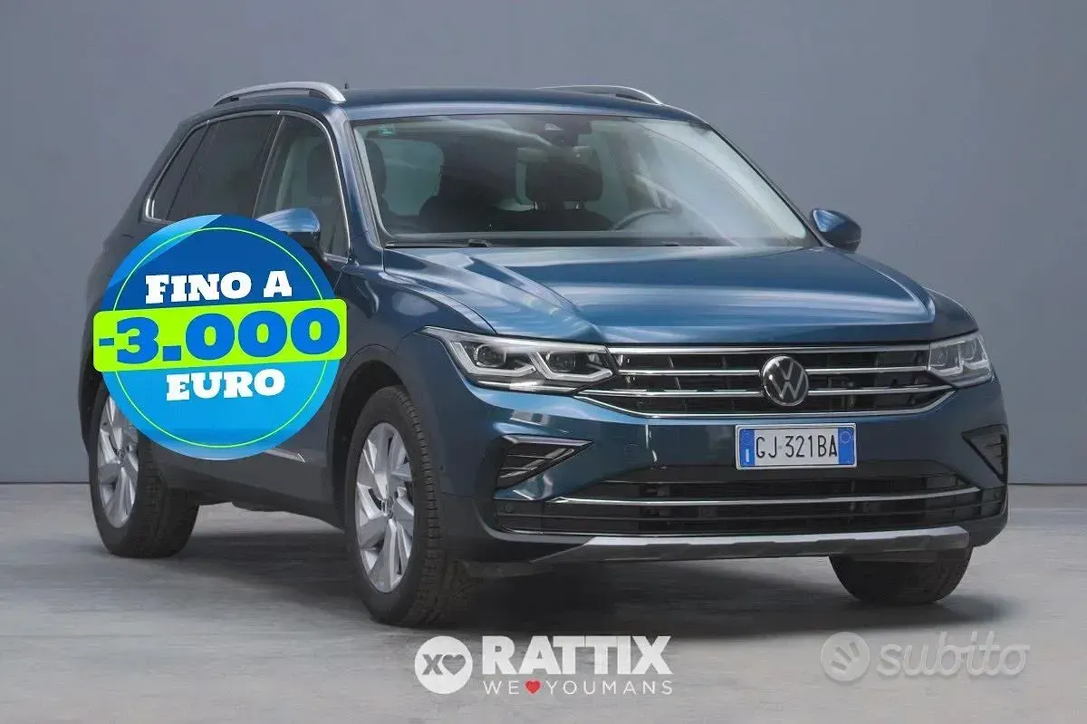 Usata VW Tiguan Elegance 150 CV (110 kW) 2022 Night shade blu SUV