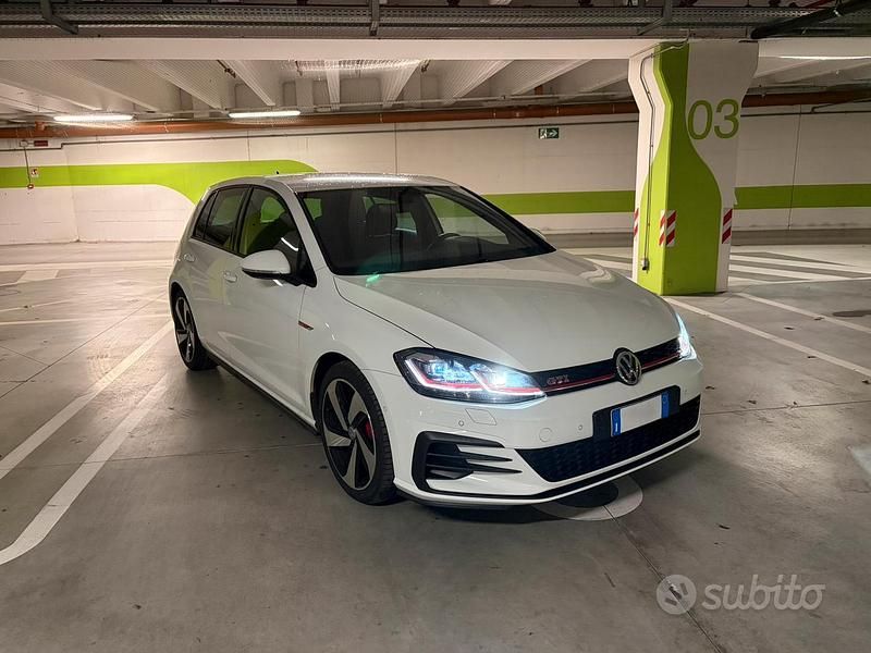 Usata VW Golf VII GTI 245 CV (180 kW) 2019 Bianco Berlina