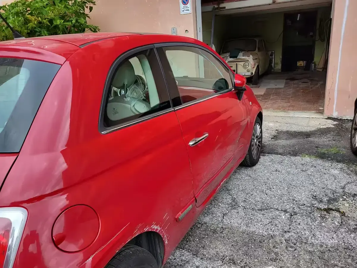 Usata Fiat 500 69 CV (50 kW) 2009 Rosso Cabrio