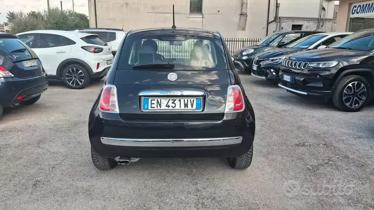 Usata Fiat 500 Lounge 69 CV (50 kW) 2012 Nero Berlina