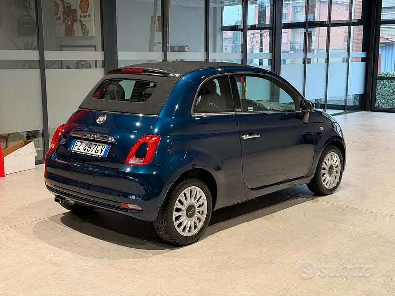 Usata Fiat 500C Lounge 69 CV (50 kW) 2019 Blu Cabrio