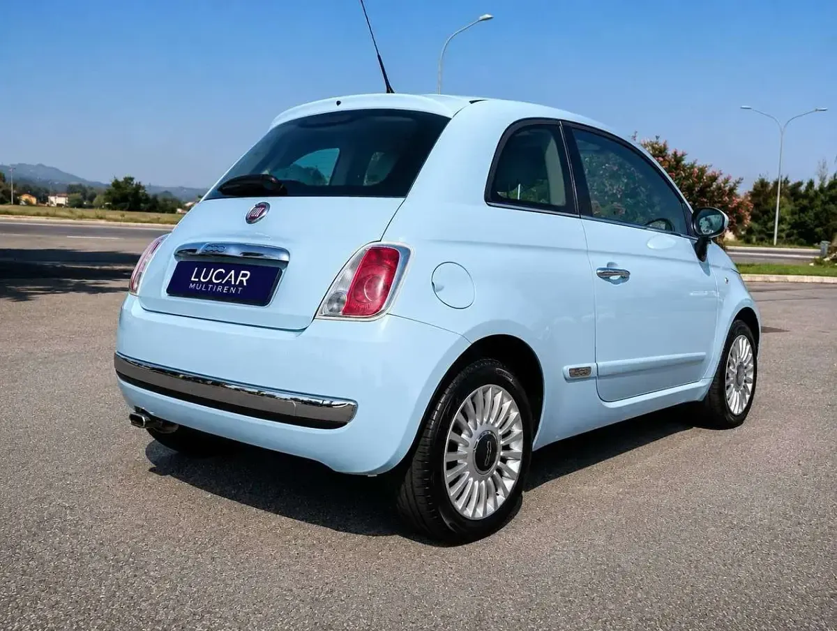 Usata Fiat 500 Lounge 101 CV (74 kW) 2009 Celeste azzurro volare anni 60 Cabrio