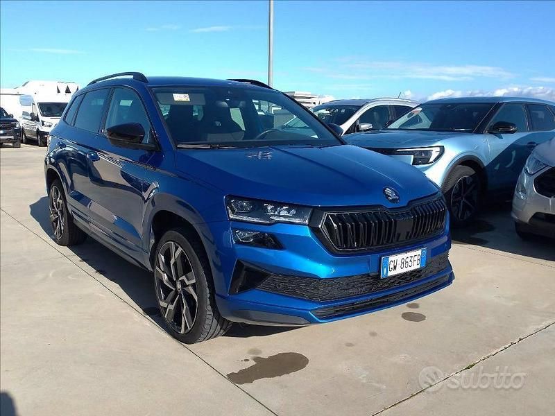 Usata Skoda Karoq SportLine 150 CV (110 kW) 2024 Blu SUV