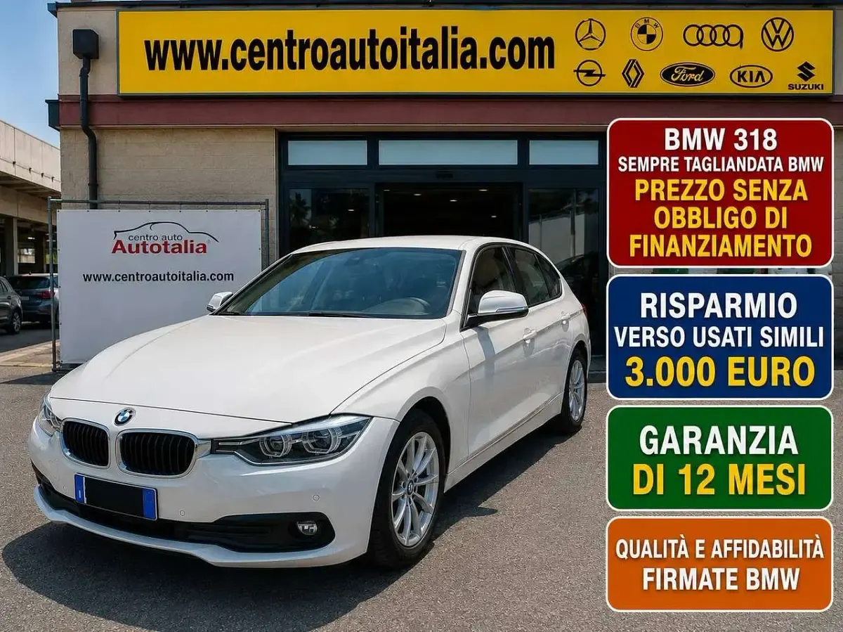 Usata BMW 318 Advantage 150 CV (110 kW) 2018 Bianco Station wagon