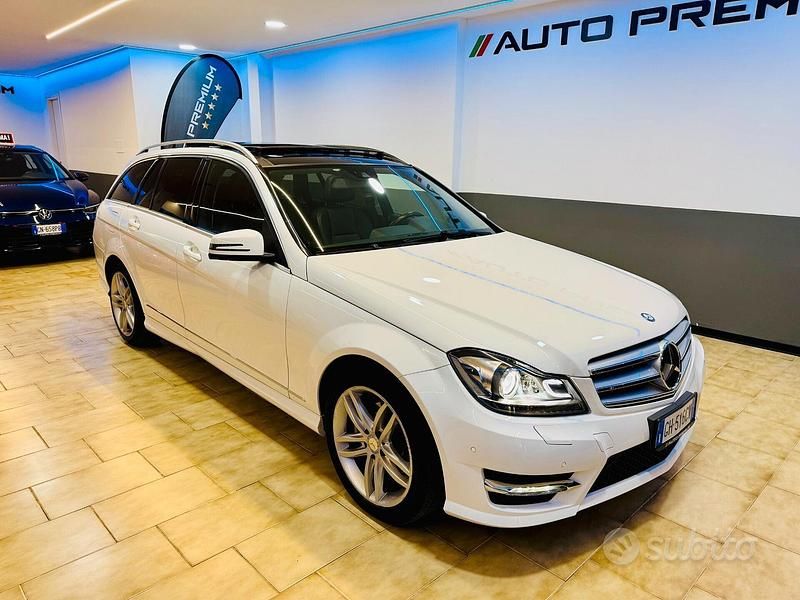 Usata Mercedes C220 Avantgarde 170 CV (125 kW) 2013 Bianco Station wagon