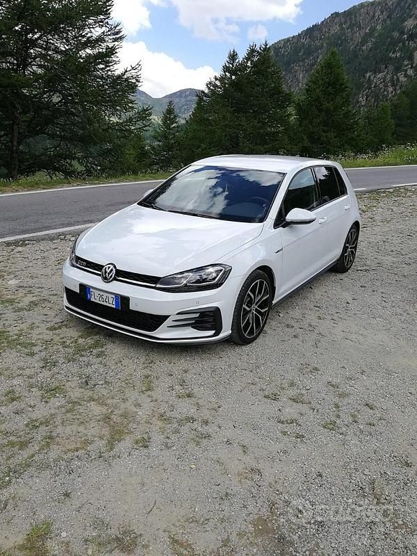 Usata VW Golf VII GTD 184 CV (135 kW) 2018 Bianco Berlina