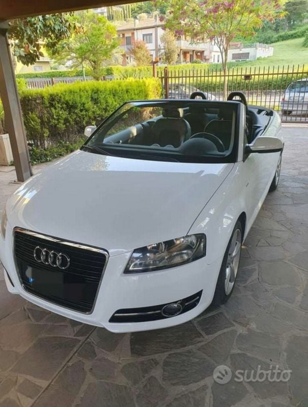 Usata Audi A3 Cabriolet 105 CV (77 kW) 2011 Bianco Cabrio