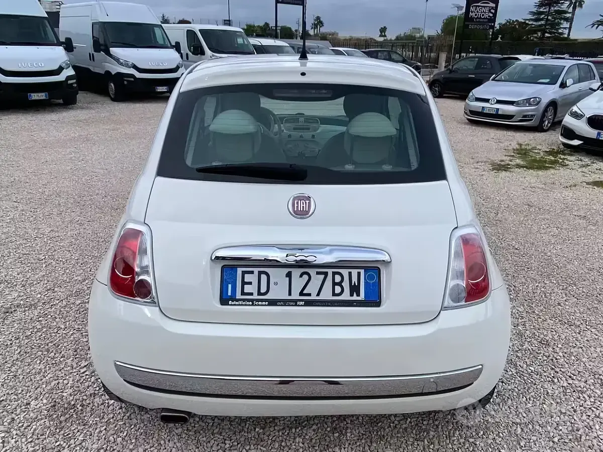 Usata Fiat 500 Lounge 69 CV (50 kW) 2010 Bianco Berlina