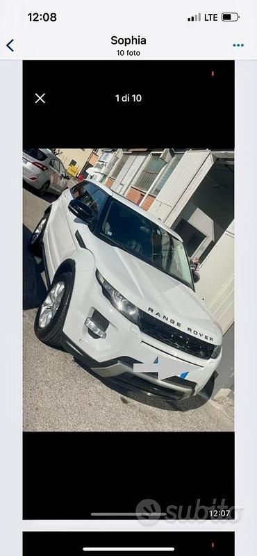 Usata Land Rover Range Rover evoque Dynamic 150 CV (110 kW) 2013 Bianco SUV