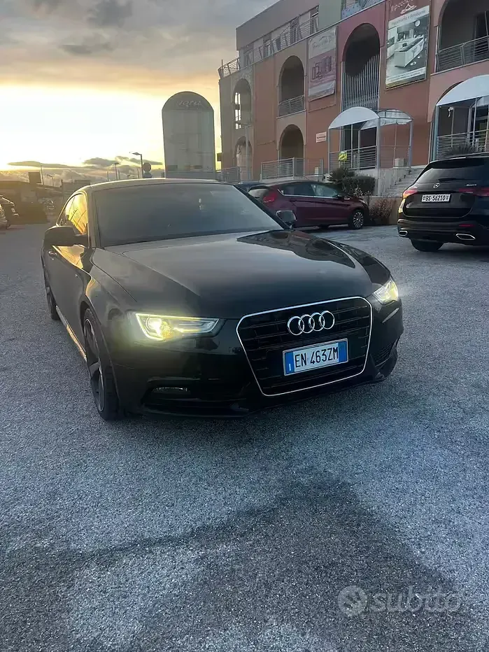 Usata Audi A5 Advanced 177 CV (130 kW) 2012 Nero Coupé