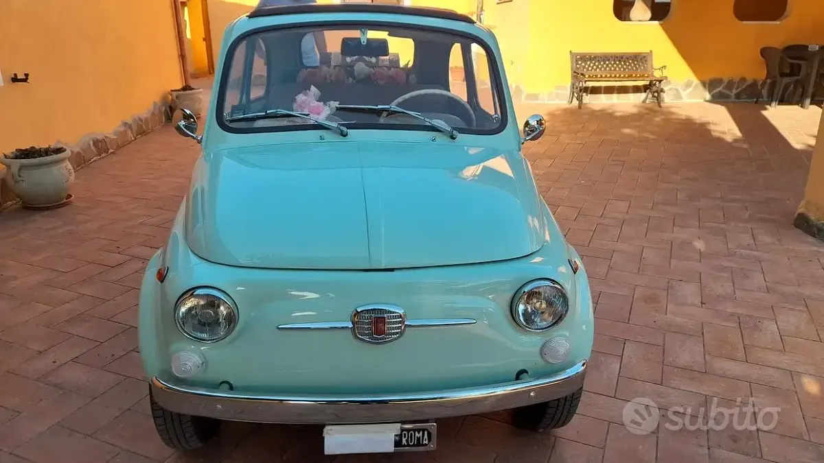 Usata Fiat 500 1960 Bluazzurro Utilitaria