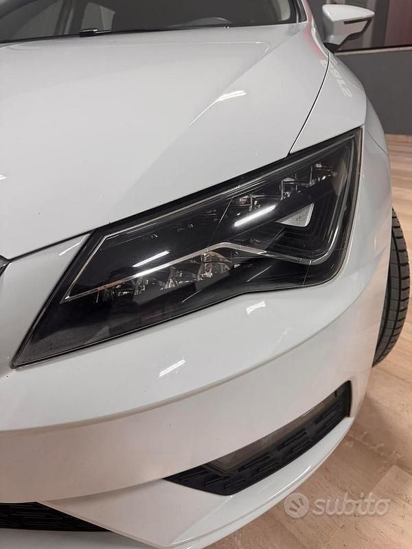 Usata Seat Leon 115 CV (84 kW) 2018 Bianco Station wagon
