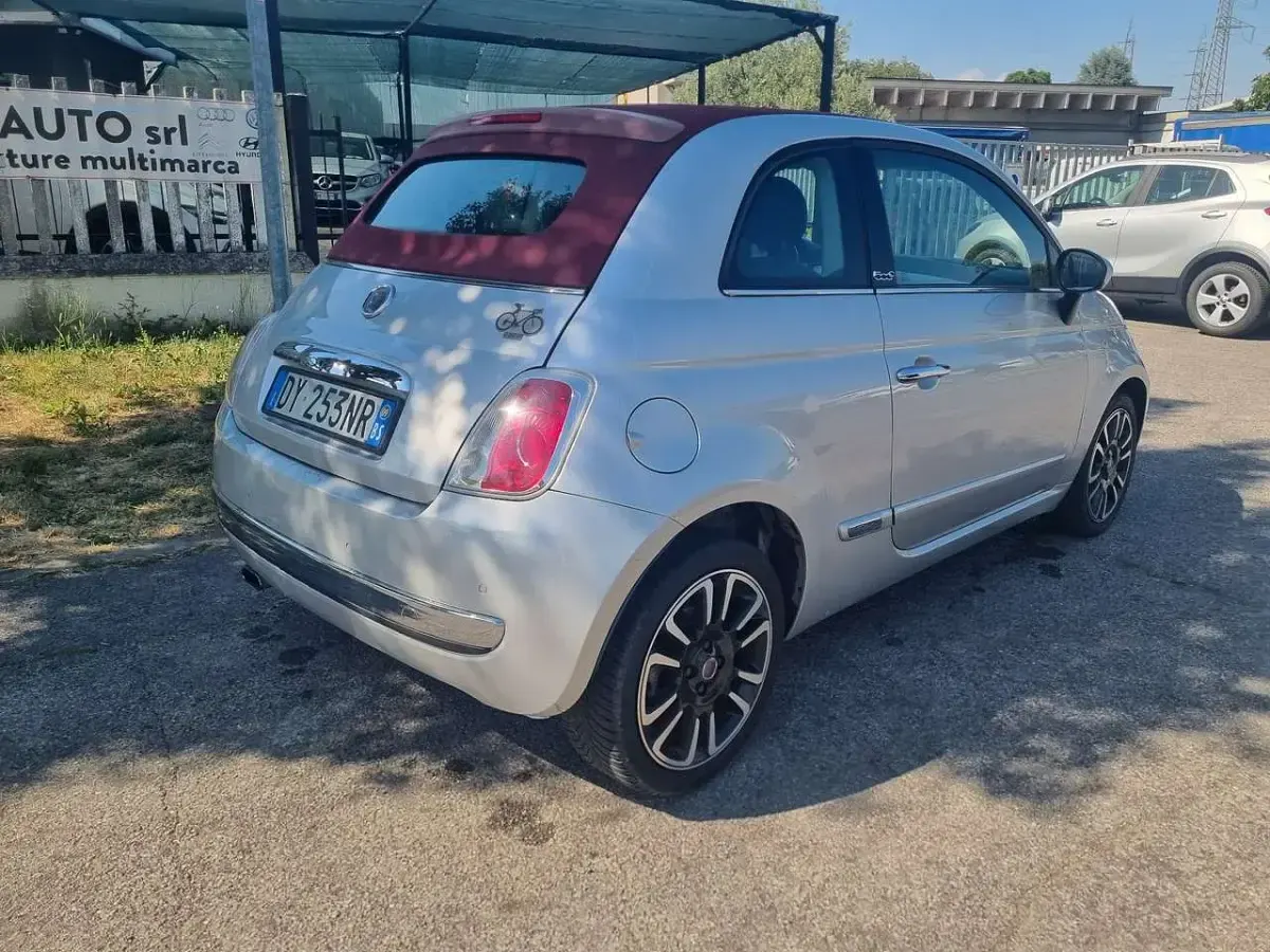 Usata Fiat 500C Lounge 101 CV (74 kW) 2009 Argento Cabrio