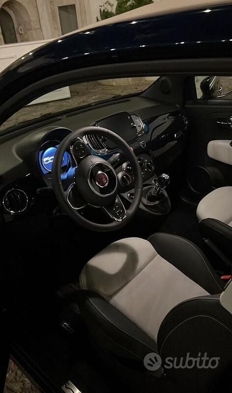Usata Fiat 500 58 CV (42 kW) 2022 Blu Cabrio