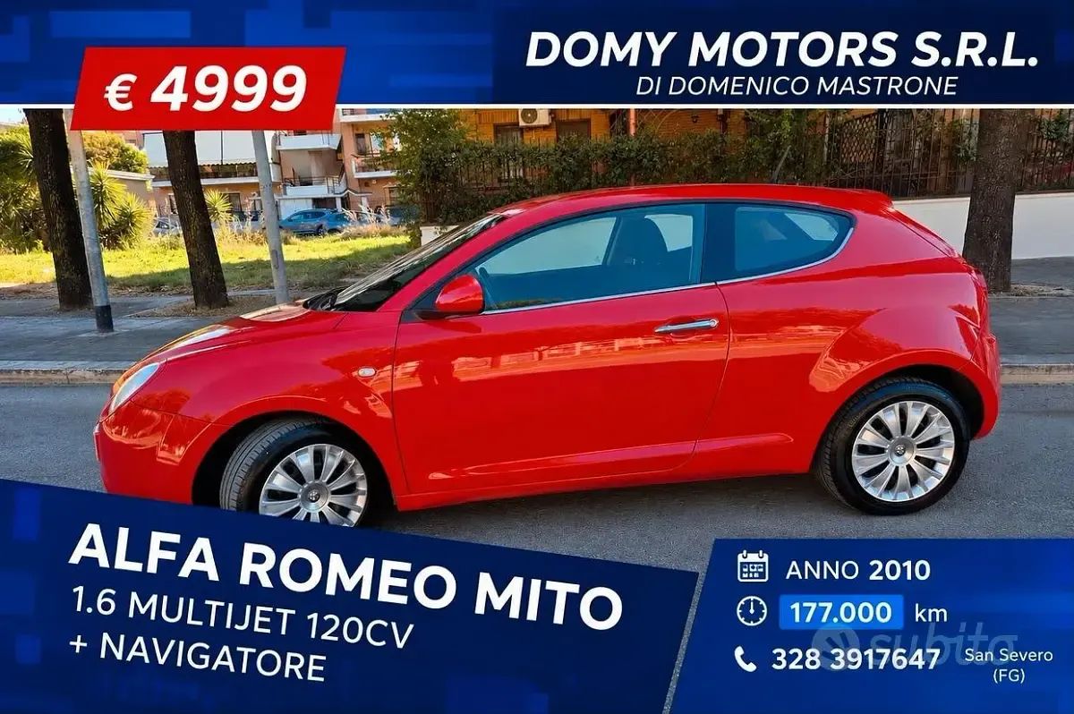 Usata Alfa Romeo MiTo 120 CV (88 kW) 2010 Utilitaria