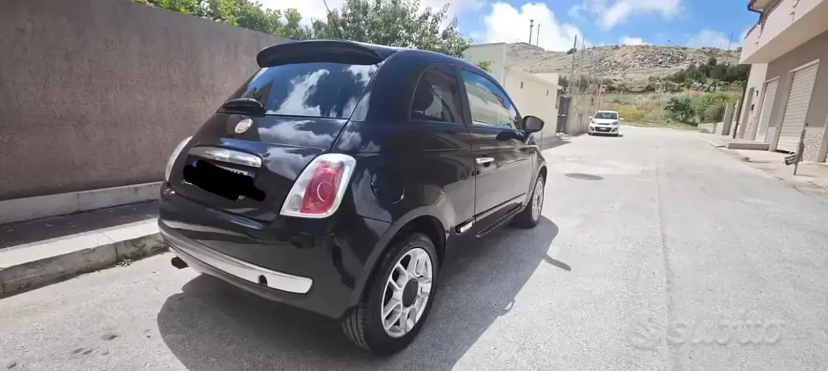 Usata Fiat 500 75 CV (55 kW) 2009 Nero Cabrio