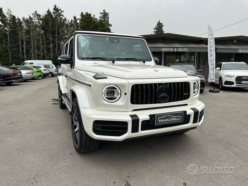 Bianco perlato metallizzato Usata 2020 Mercedes G63 AMG AMG Line Premium Plus SUV | 159.000 € (Cara) - Immagine 1/4