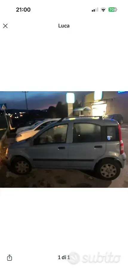 Usata Fiat Panda 60 CV (44 kW) 2007 Bluazzurro Utilitaria