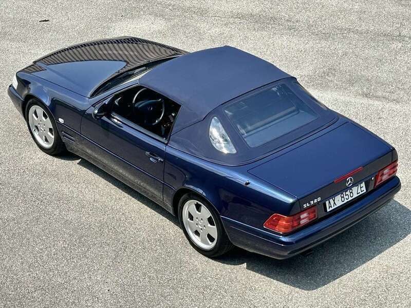 Usata Mercedes SL320 Avantgarde 224 CV (164 kW) 1998 Blu/azzurro Cabrio