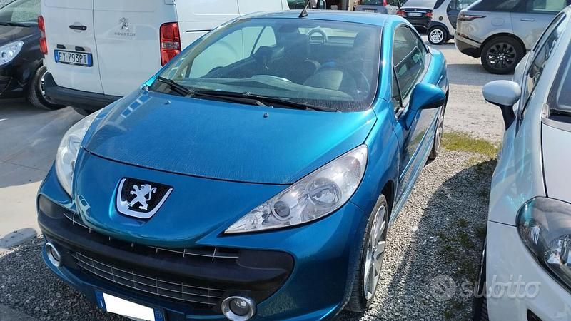 Usata Peugeot 207 CC 110 CV (80 kW) 2007 Blu Cabrio