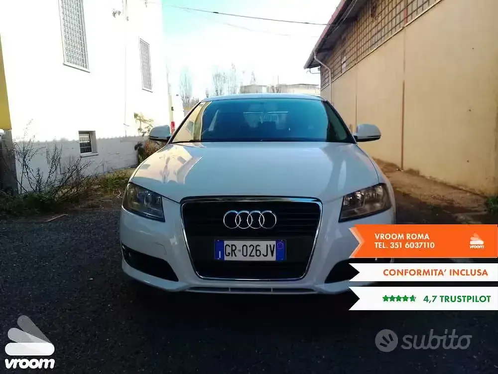 Usado Audi A3 Ambition 160 CV (117 kW) 2010 Blanco Utilitario