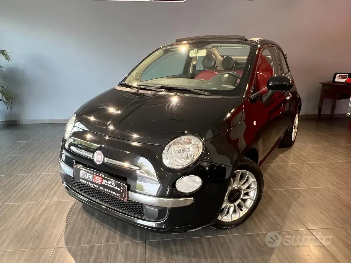 Usata Fiat 500C Lounge 69 CV (50 kW) 2012 Nero Cabrio