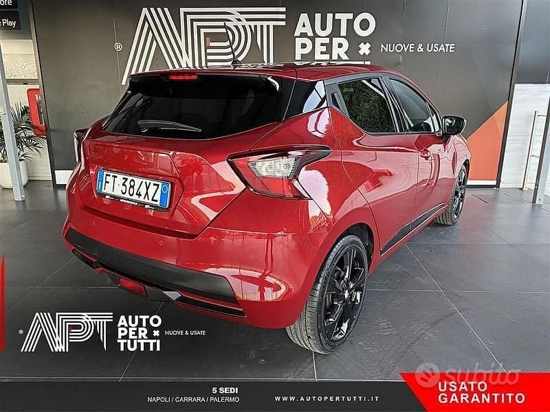 Usata Nissan Micra Tekna 90 CV (66 kW) 2019 Rosso Utilitaria
