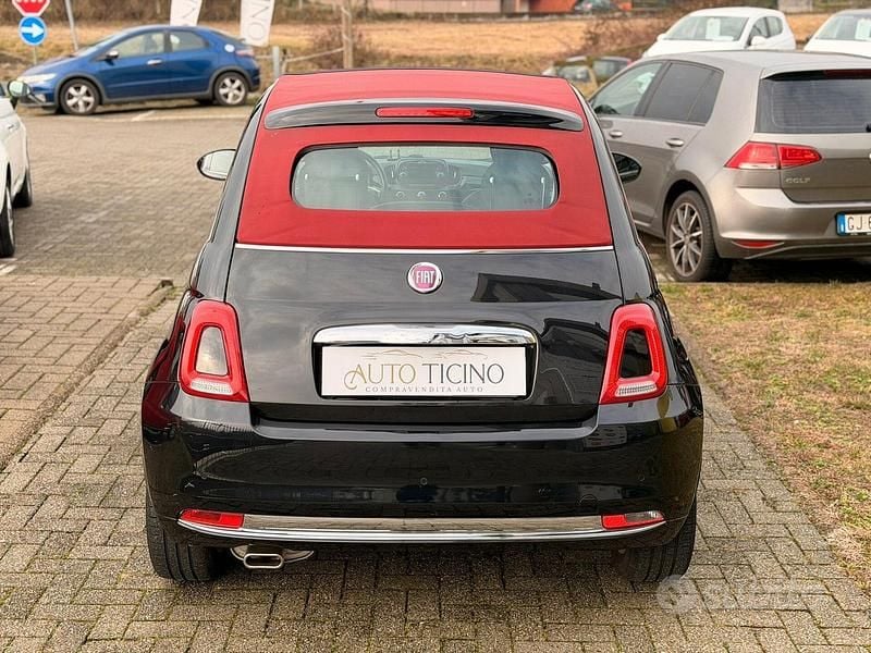 Usata Fiat 500C Lounge 69 CV (50 kW) 2018 Blu Cabrio