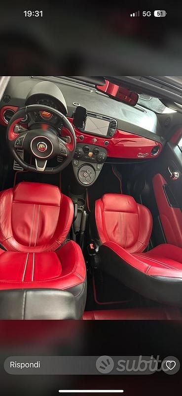Usata Abarth 595 160 CV (117 kW) 2014 Rosso Cabrio