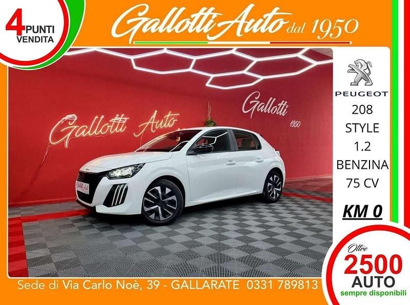 Usata Peugeot 208 Style 75 CV (55 kW) 2024 Bianco Utilitaria