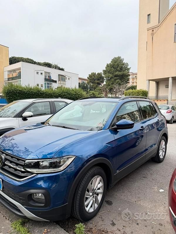 Usata VW T-Cross Advance 110 CV (80 kW) 2020 Blu SUV