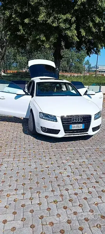 Usata Audi A5 S-Line 170 CV (125 kW) 2010 Bianco Coupé
