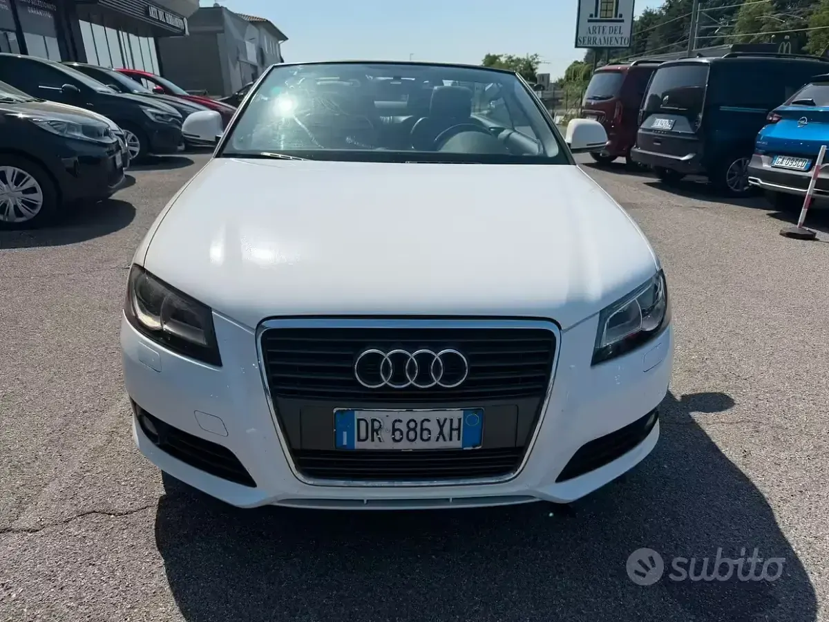 Usata Audi A3 Cabriolet Attraction 140 CV (102 kW) 2008 Bianco Cabrio