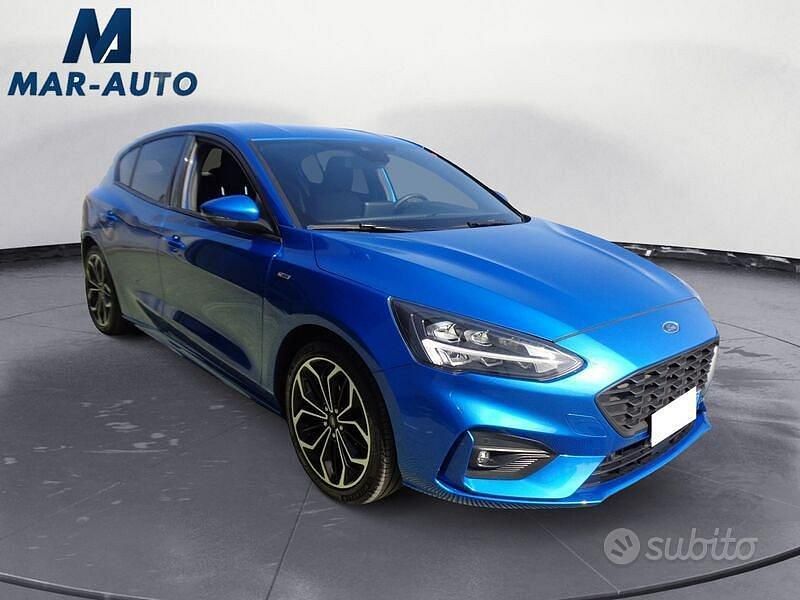Usata Ford Focus ST-Line 125 CV (91 kW) 2020 Blu Berlina