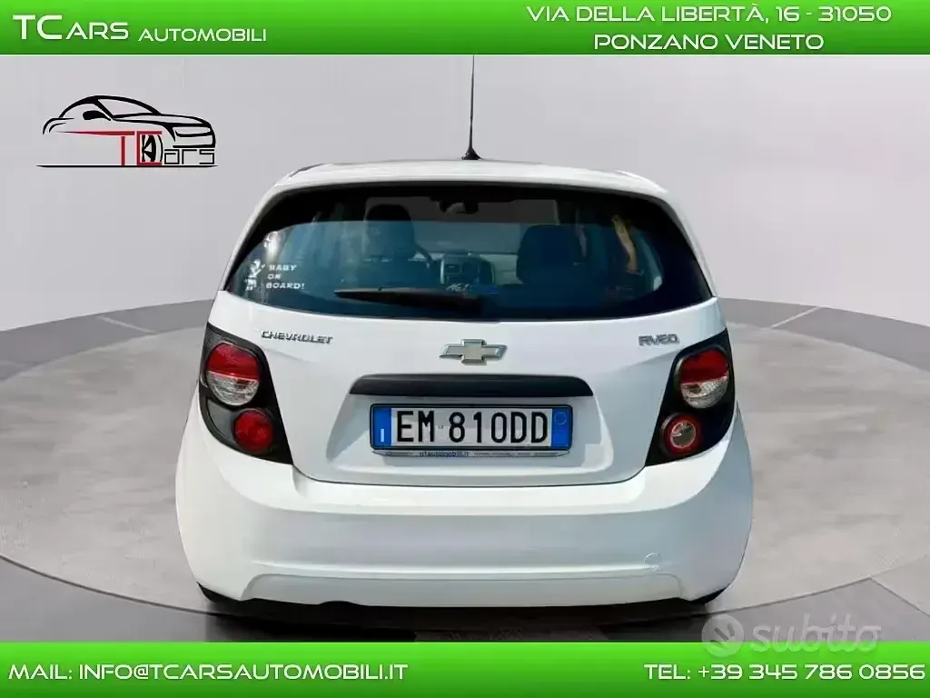 Usata Chevrolet Aveo LS 84 CV (61 kW) 2012 Bianco Berlina