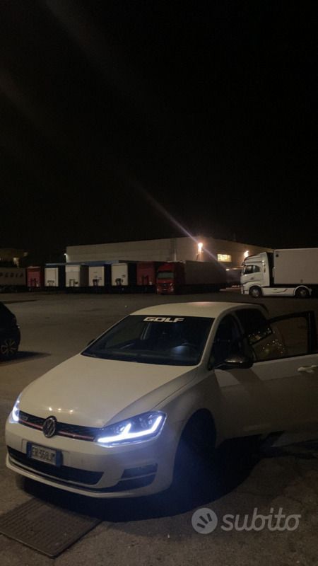 Usata VW Golf VII 110 CV (80 kW) 2013 Bianco Berlina