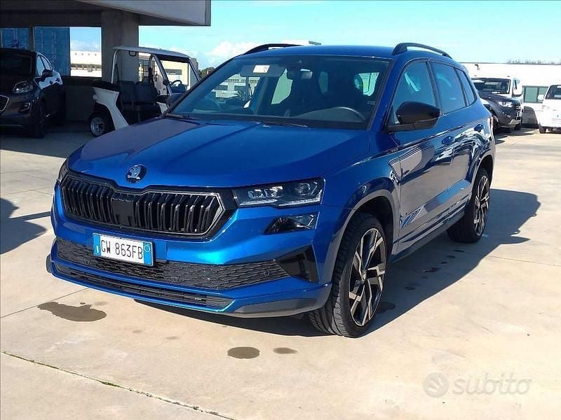 Usata Skoda Karoq SportLine 150 CV (110 kW) 2024 Blu SUV
