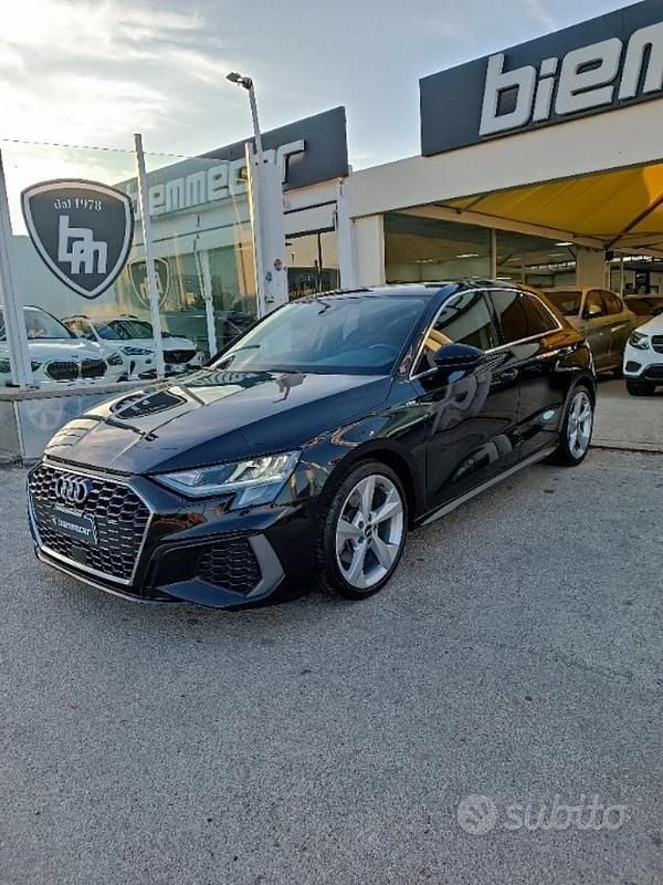 Usata Audi A3 S-Line 150 CV (110 kW) 2021 Nero Berlina