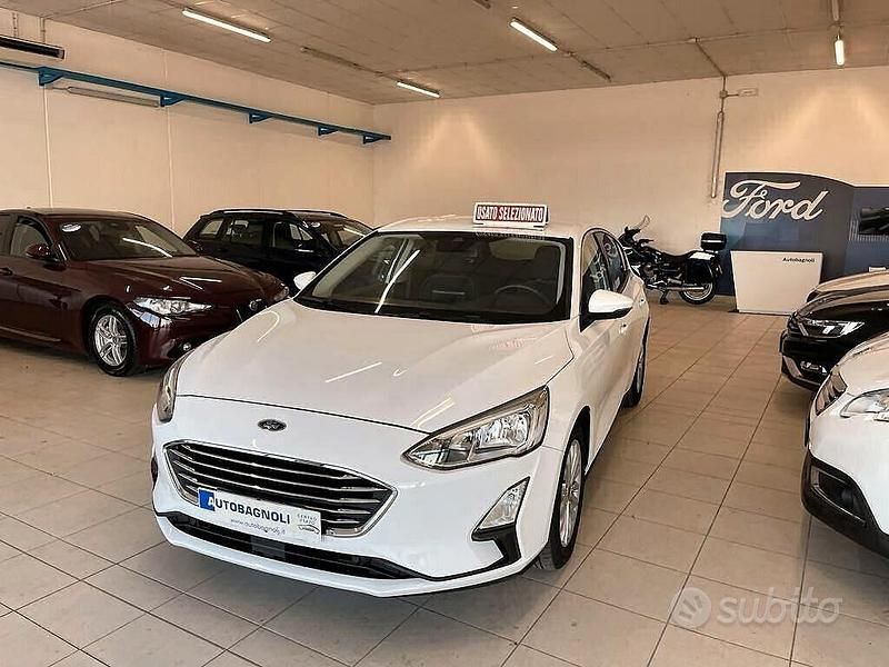 Usata Ford Focus Titanium 125 CV (91 kW) 2019 Bianco Berlina