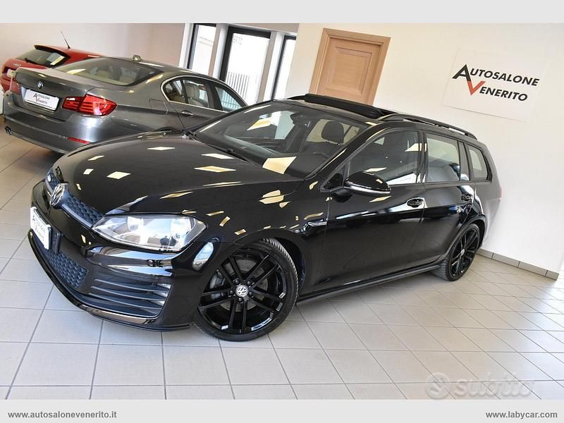 Usata VW Golf VII GTD 184 CV (135 kW) 2015 Nero Station wagon