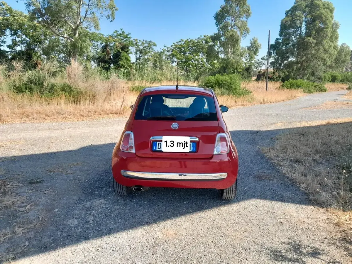 Usata Fiat 500 75 CV (55 kW) 2008 Rosso Berlina