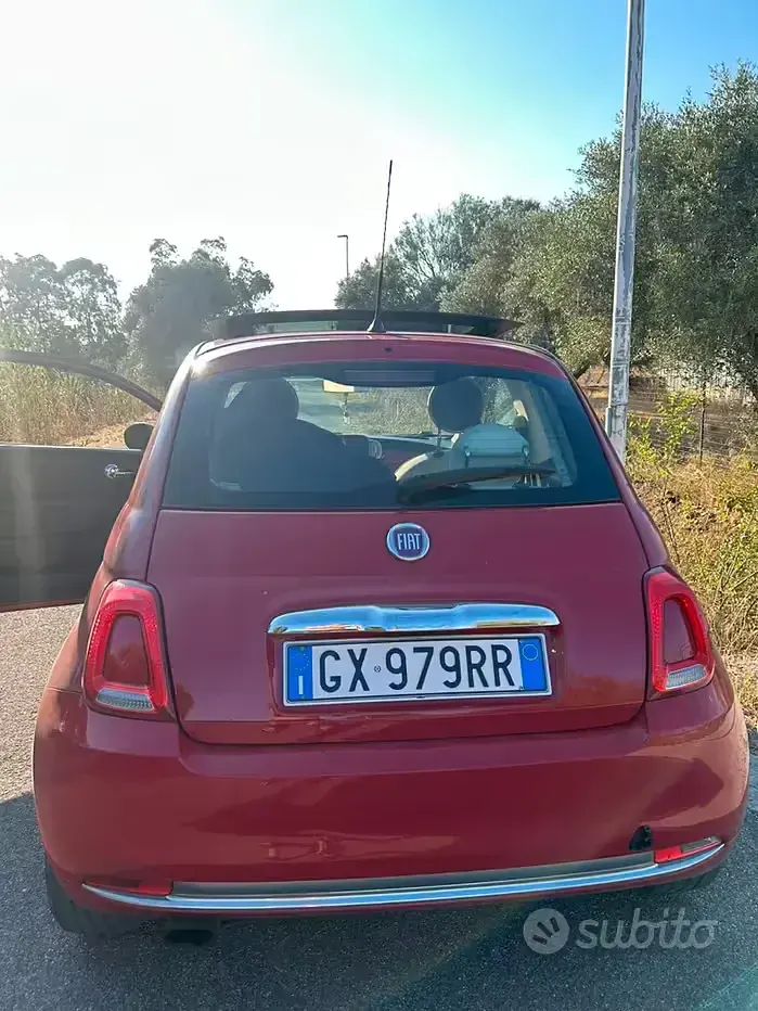 Usata Fiat 500 75 CV (55 kW) 2014 Rosso Utilitaria